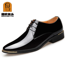 Load image into Gallery viewer, 2019 Newly Men's Quality Patent Leather Shoes White Wedding Shoes Size 38-48 Black Leather Soft Man Dress Shoes
