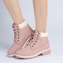 Load image into Gallery viewer, 2019 Hot New Autumn Early Winter Shoes Women Flat Heel Boots Fashion Keep warm Women's Boots Brand Woman Ankle Botas Camouflage