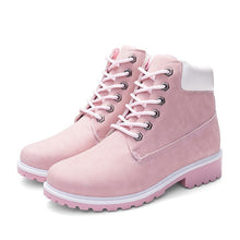 Load image into Gallery viewer, 2019 Hot New Autumn Early Winter Shoes Women Flat Heel Boots Fashion Keep warm Women's Boots Brand Woman Ankle Botas Camouflage