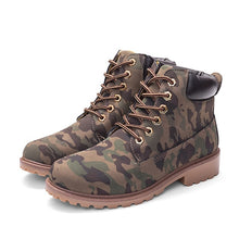 Load image into Gallery viewer, 2019 Hot New Autumn Early Winter Shoes Women Flat Heel Boots Fashion Keep warm Women's Boots Brand Woman Ankle Botas Camouflage