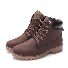 Load image into Gallery viewer, 2019 Hot New Autumn Early Winter Shoes Women Flat Heel Boots Fashion Keep warm Women's Boots Brand Woman Ankle Botas Camouflage