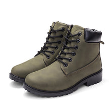 Load image into Gallery viewer, 2019 Hot New Autumn Early Winter Shoes Women Flat Heel Boots Fashion Keep warm Women's Boots Brand Woman Ankle Botas Camouflage