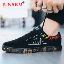 Load image into Gallery viewer, Graffiti Solid Shoes Lace-Up Outdoor Walking Lightweight Men Shoes 2019 New Sports Outdoor Sneakers Low-top Skateboarding Shoes