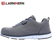 Load image into Gallery viewer, LARNMERN Lightweight Breathable Men Safety Shoes Steel Toe Work Shoes For Men Anti-smashing Construction Sneaker With Reflective