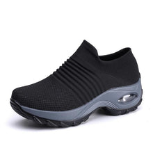 Load image into Gallery viewer, Sneakers women shoes 2019 new wedges slip-on solid casual shoes woman tenis feminino breathable mesh women sneakers ladies shoes