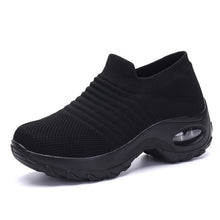 Load image into Gallery viewer, Sneakers women shoes 2019 new wedges slip-on solid casual shoes woman tenis feminino breathable mesh women sneakers ladies shoes