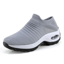 Load image into Gallery viewer, Sneakers women shoes 2019 new wedges slip-on solid casual shoes woman tenis feminino breathable mesh women sneakers ladies shoes