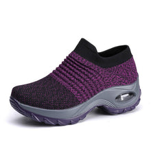 Load image into Gallery viewer, Sneakers women shoes 2019 new wedges slip-on solid casual shoes woman tenis feminino breathable mesh women sneakers ladies shoes