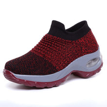 Load image into Gallery viewer, Sneakers women shoes 2019 new wedges slip-on solid casual shoes woman tenis feminino breathable mesh women sneakers ladies shoes