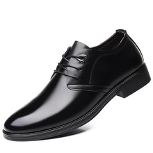 Load image into Gallery viewer, 2019 New Quality Cow Leather Men's Shoes Soft Man Dress Shoes Extra size 45 46 47 Point Toe Man Split Leather Shoes