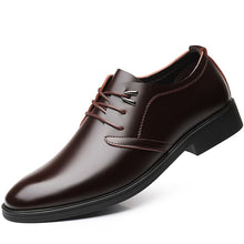 Load image into Gallery viewer, 2019 New Quality Cow Leather Men's Shoes Soft Man Dress Shoes Extra size 45 46 47 Point Toe Man Split Leather Shoes