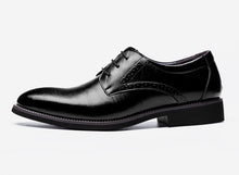 Load image into Gallery viewer, PHLIY XUAN 2019 Man Flat Classic Men Dress Shoes Genuine Leather Wingtip Carved Italian Formal Oxford Plus Size 38-48 For Winter
